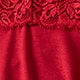 Sexy Red Sleepwear Set Lace Cami with Pads Shorts with Ruffle Hem Bow Detail (Red)