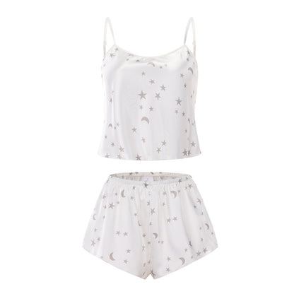 Silk Star - Moon Cami Pajama Two - piece Set（White)