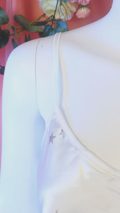 Silk Star - Moon Cami Pajama Two - piece Set（White)